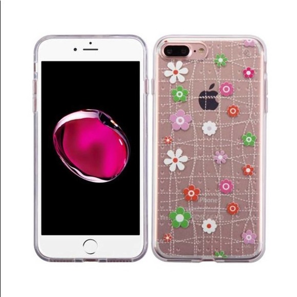 Multi Color/Clear Tiny Blossoms iPhone 7/7+ Cell Phone Case *PHONE NOT INCLUDED* - Picture 1 of 4